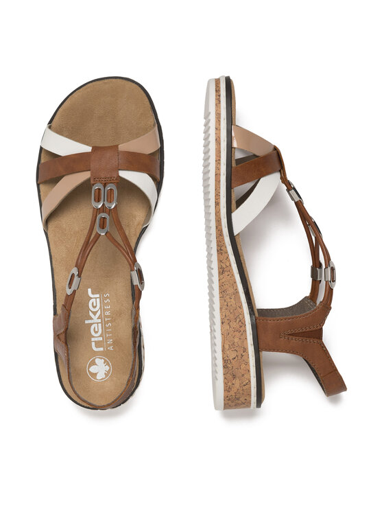 Rieker Sandali Rieker V3657-81 Marrone