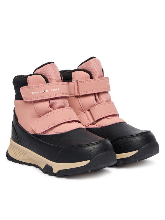 Tommy Hilfiger Škornji za sneg Tommy Hilfiger Velcro Bootie T1A5-34048-1592 S Črna
