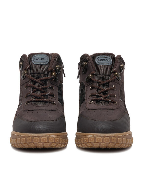 Lasocki Young Šnurovacia obuv Lasocki Young CEO-BI12-3138-07 Tmavo hnedá