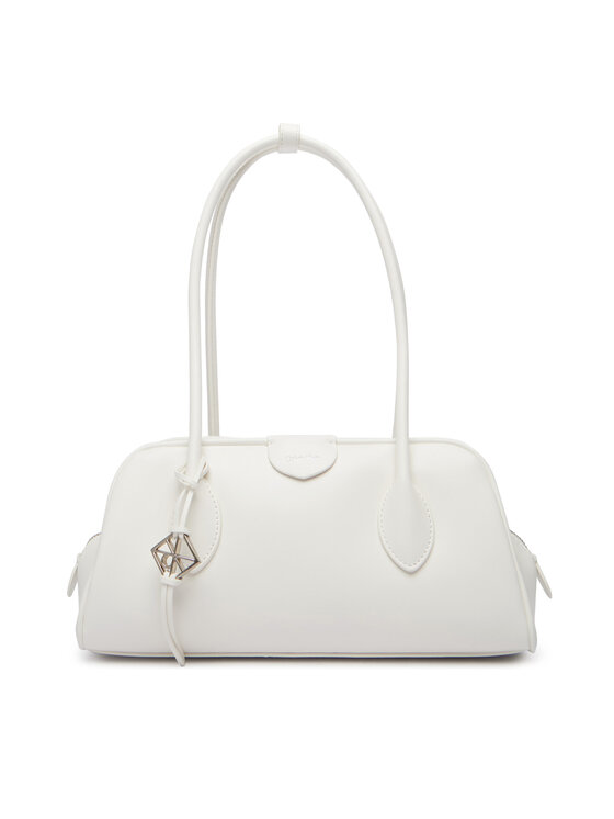 Calvin Klein Ročna torba Calvin Klein Emblem Trio Shoulder Bag LV04F3369G Bela