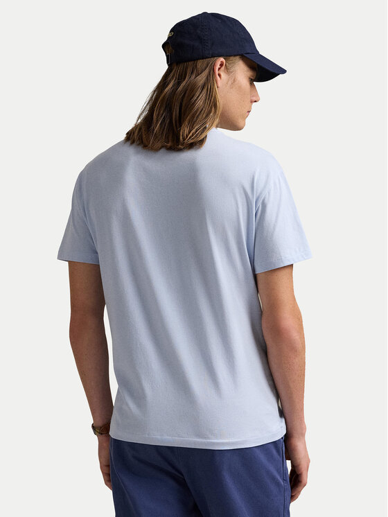 Polo Ralph Lauren Polo Ralph Lauren T-Shirt 710671438418 Γαλάζιο Slim Fit