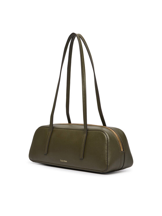Calvin Klein Torebka Calvin Klein Foil Logo Bauletto LV04F3636G Zielony ciemny