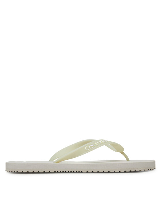 Calvin Klein Jeans Čības uz pirksta Calvin Klein Jeans Beach Sandal Transparent Tpu YM0YM01267 Pelēks