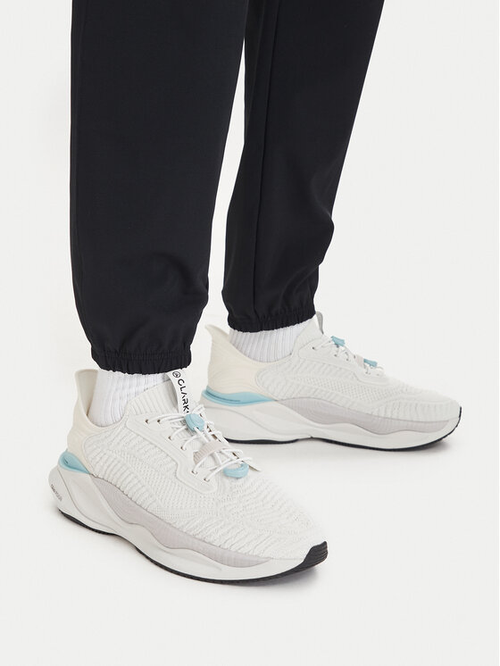Clarks Снікерcи Clarks Pace Rise 26187374 Білий