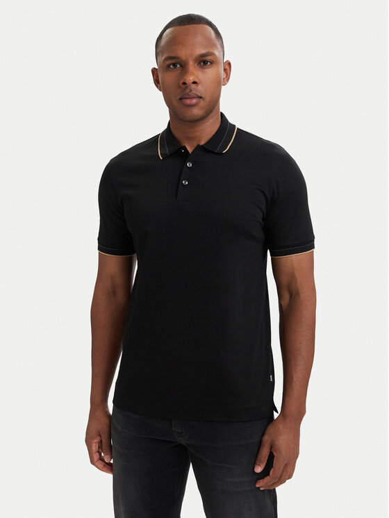 BOSS BOSS Polo H-Phillipson 195 50565587 Negro Slim Fit