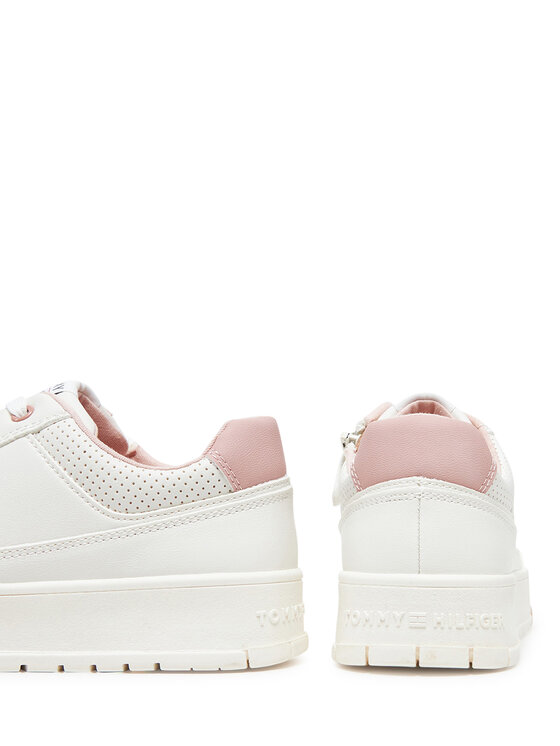 Tommy Hilfiger Tenisice Tommy Hilfiger Low Cut Lace-Up Sneaker T3A9-33740-1355 S Bijela