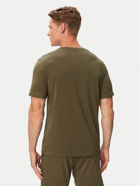 BOSS BOSS Camiseta Mix&Match 50515312 Caqui Regular Fit