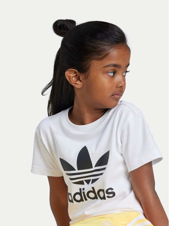 adidas adidas Футболка adicolor Trefoil JE0518 Білий Regular Fit