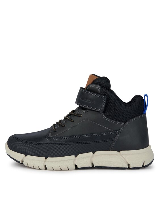 Geox Csizma Geox J Flexyper Boy J369BA 0CLFU C9999 M Fekete