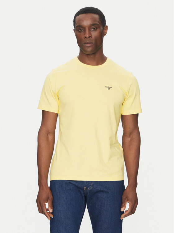 Barbour Barbour T-Shirt Essential Sports MTS0331YE36 Gelb Tailored Fit