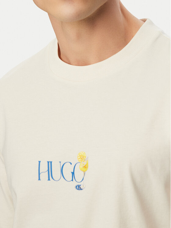 HUGO HUGO Póló Nulaxo 50560093 Fehér Regular Fit