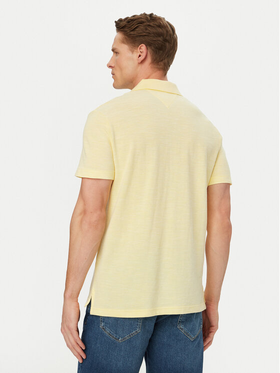 Tommy Hilfiger Tommy Hilfiger Polo Textured Oxford Pique MW0MW38482 Amarillo claro Regular Fit
