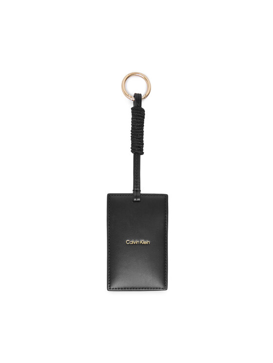 Calvin Klein Custodie per carte di credito Calvin Klein Foil Logo Lacing Cardcase Charm LV04F1259G Nero