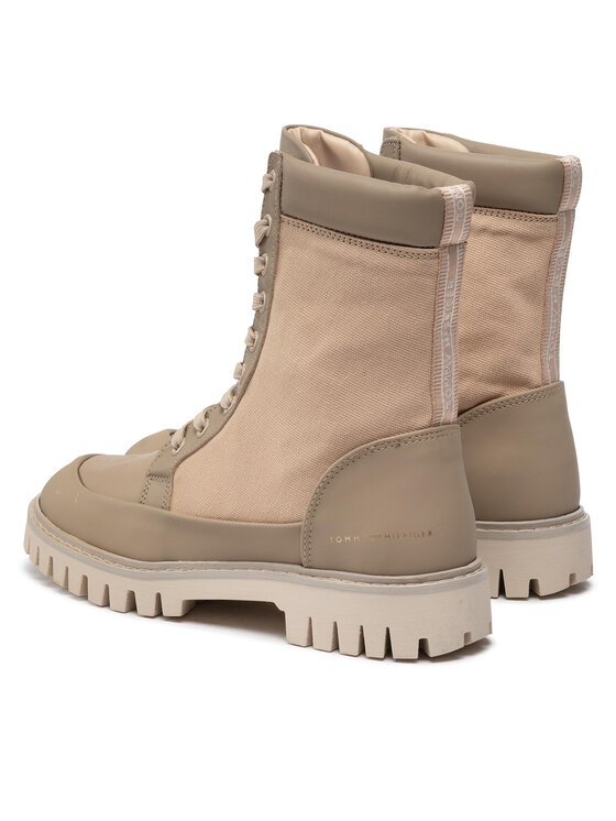 Tommy Hilfiger Žygio batai Tommy Hilfiger Th Casual Lace Up Boot FW0FW06549 Smėlio