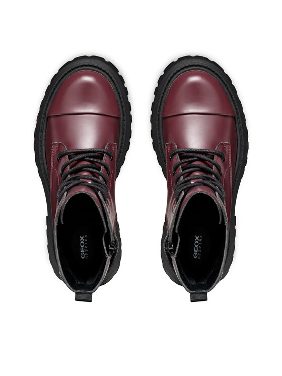 Geox Čižmy Geox J Maquinnens Girl J46M6B 000CN C7357 S Bordová