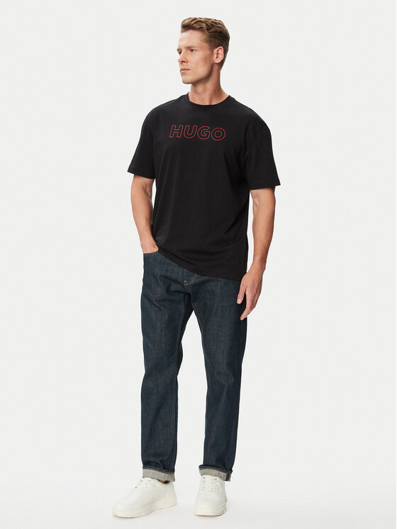HUGO HUGO Camiseta Ezra 50566114 Negro Regular Fit
