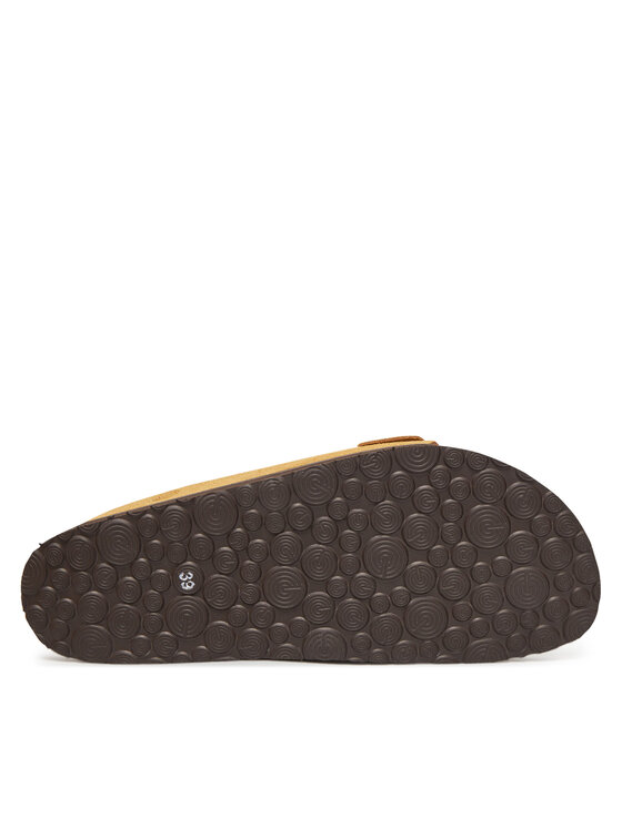 Genuins Klapki Genuins Hawaii Velour G104348 Brązowy