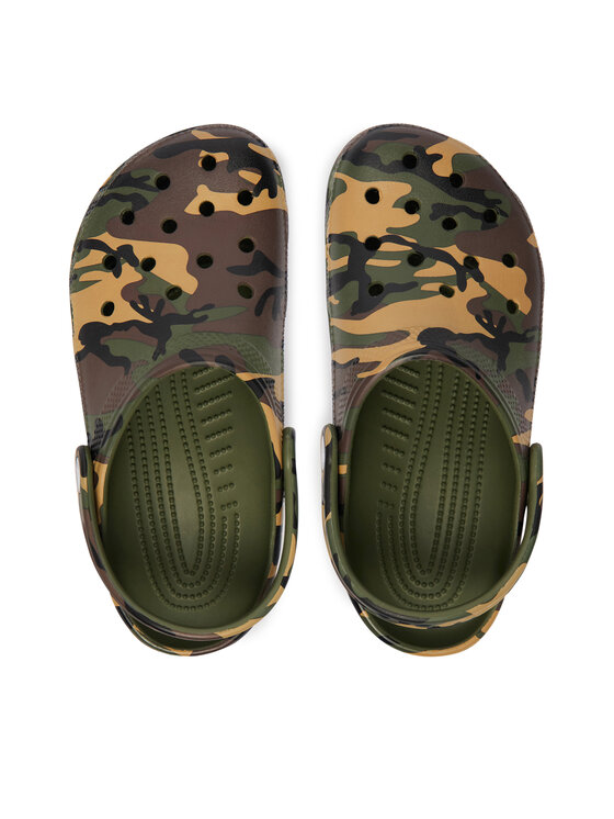 Crocs Şlapi Crocs Classic Camouflage Clog 211879 Verde