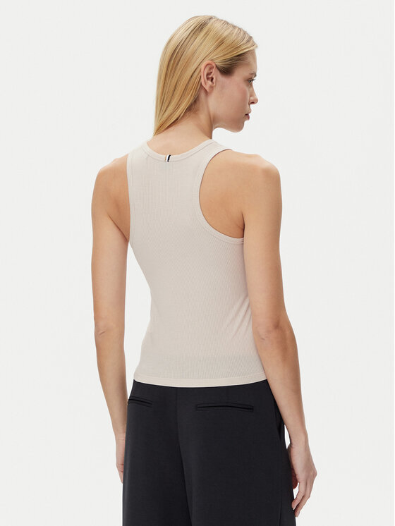 BOSS BOSS Топ Flow 50535807 Бежевий Slim Fit