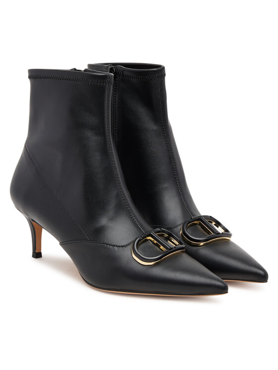 TWINSET Botine TWINSET 252TCP034 00006 Negru