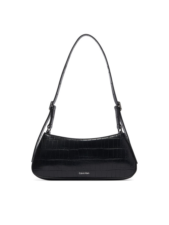 Calvin Klein Kabelka Calvin Klein Ck Croc Small Shoulder Bag LV04F3906G Čierna