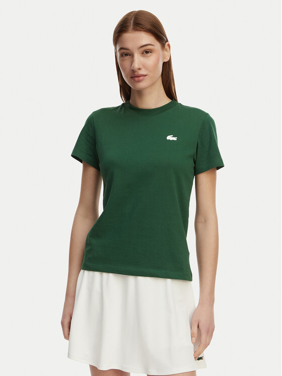 Lacoste Lacoste Camiseta TF9246 Verde Slim Fit