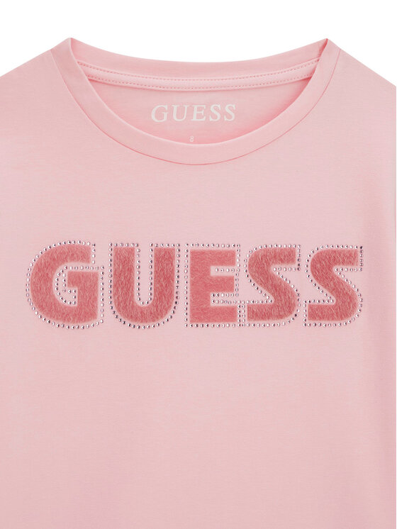 Guess Guess Футболка J6YI12 2K4421 Рожевий Regular Fit