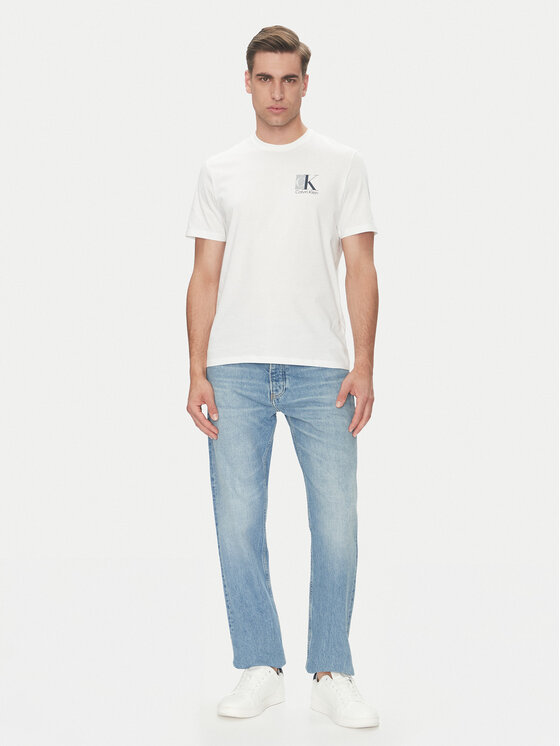 Calvin Klein Calvin Klein Majica LV04RC853G Bela Regular Fit