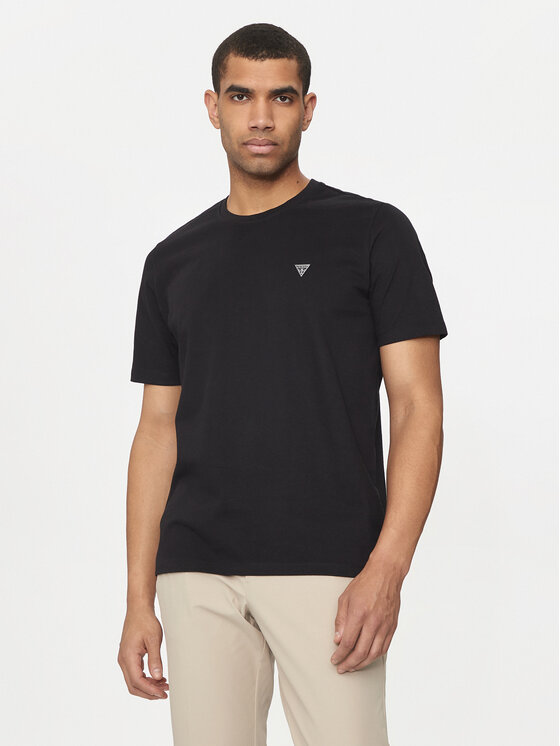 Guess Guess Футболка M4YI0A KCCM1 Чорний Regular Fit