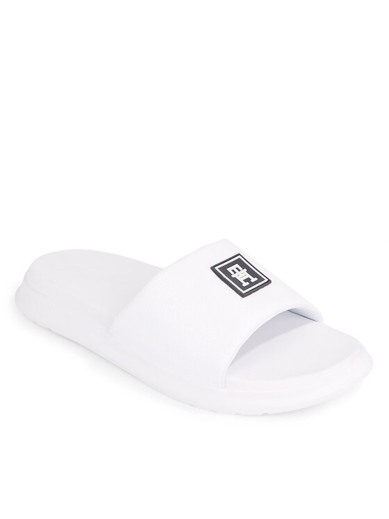 Tommy Hilfiger Şlapi Tommy Hilfiger Dual Density Th Pool Slide FM0FM05016 Alb