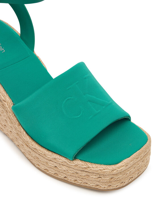 Calvin Klein Espadrile Calvin Klein Wedge Espad 70 Neopr Mg HW0HW03014 Zelena