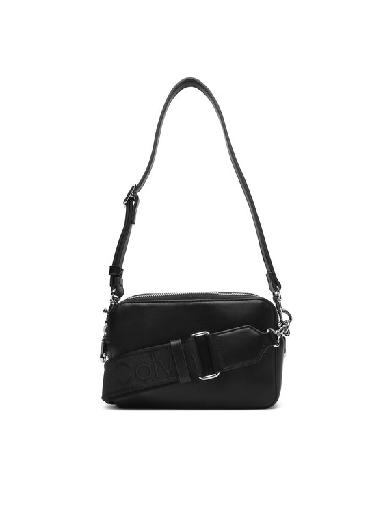 Calvin Klein Τσάντα Calvin Klein Webbing Double Strap Camera Bag LV04F3165G Μαύρο