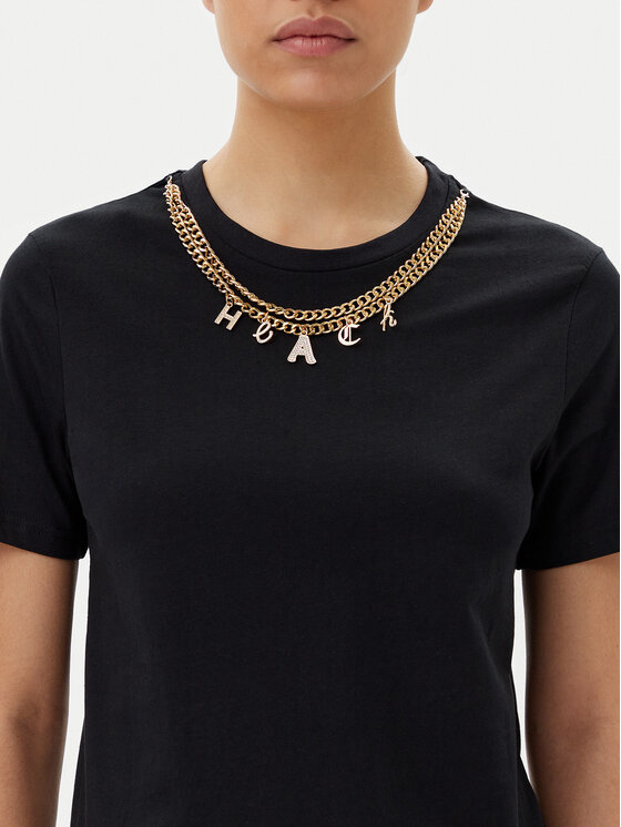 Silvian Heach Silvian Heach Футболка GPP25098TS Чорний Regular Fit