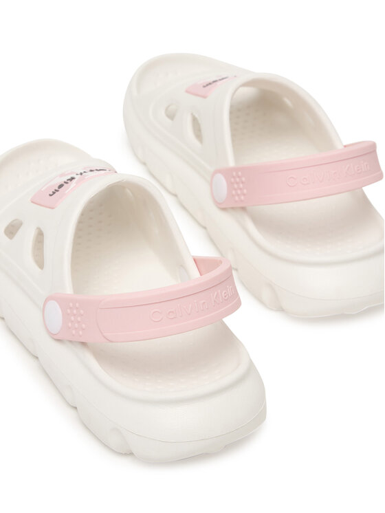 Calvin Klein Sandały Calvin Klein Comfy Sandal V1AF-83264-0083 S Biały