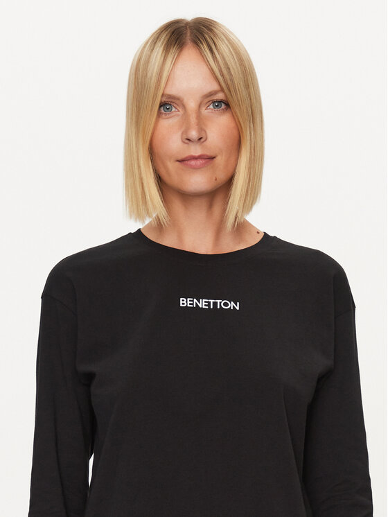 United Colors Of Benetton United Colors Of Benetton Blusa del pigiama 30963M04S Nero Regular Fit