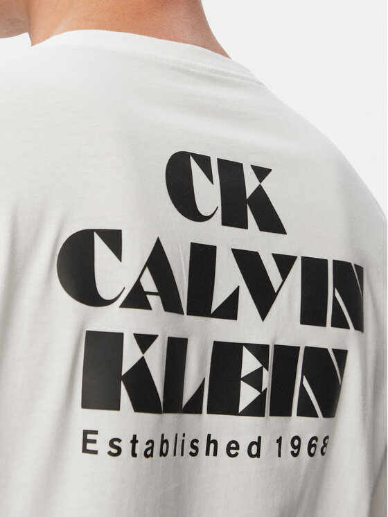 Calvin Klein Jeans Calvin Klein Jeans Camiseta Resort Graphic LV04RG802G Blanco Regular Fit