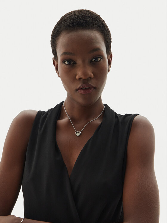 Guess Náhrdelník Guess JUBN04 606JW Strieborná