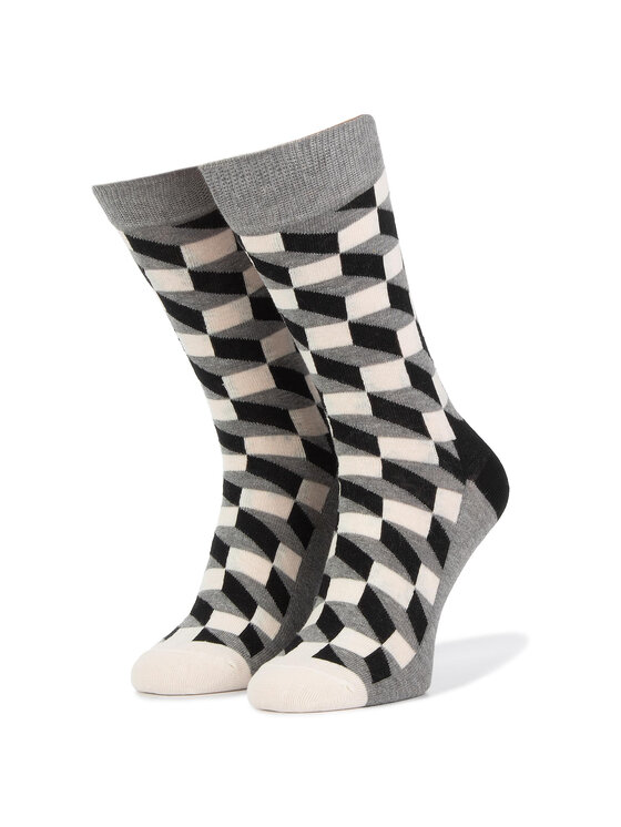 Happy Socks Happy Socks Високі шкарпетки unisex FO01-901 Сірий