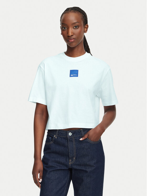 Karl Lagerfeld Jeans Karl Lagerfeld Jeans Camiseta B3W17022 Blanco Boxy Fit