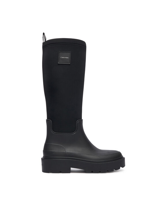 Calvin Klein Botas de agua Calvin Klein Rainboot High Rubber Neo HW0HW03180 Negro