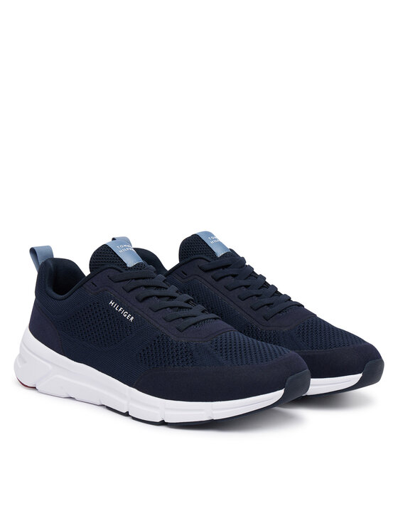 Tommy Hilfiger Sneakers Tommy Hilfiger Light Knitted Hilfiger Runner FM0FM06010 Blu scuro