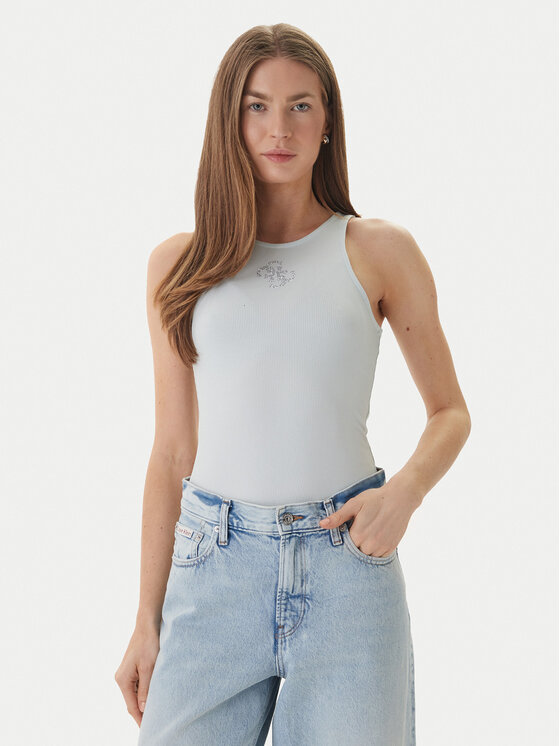 Guess Guess Топ W6RP39 KD092 Svetlozelena Regular Fit