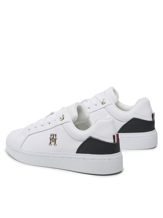 Tommy Hilfiger Sneakersy Tommy Hilfiger Th Court Sneaker FW0FW06854 Bílá