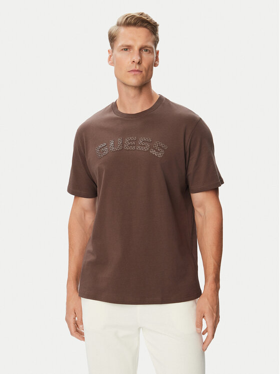 Guess Guess T-shirt Z6BI04 K6534 Marrone Regular Fit