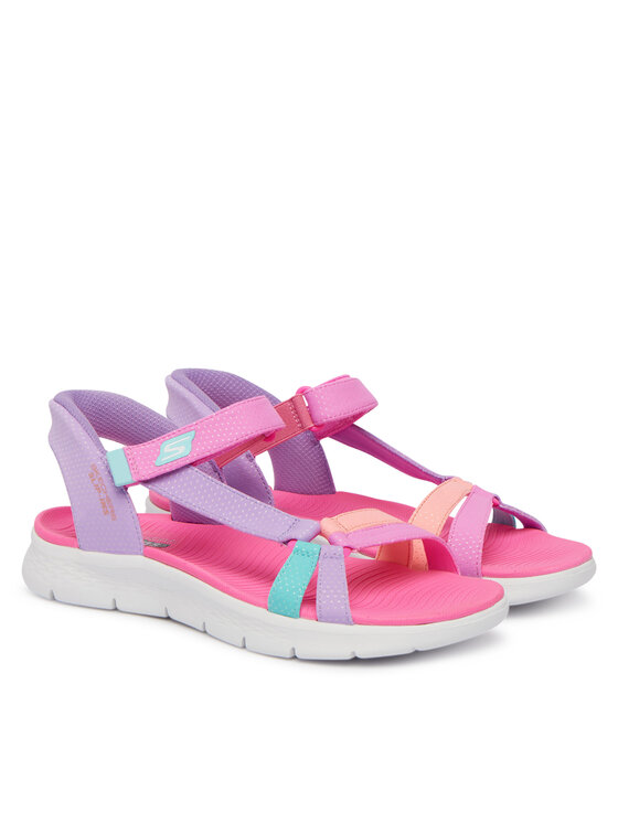 Skechers Босоніжки Skechers Slip-Ins: Go Walk Flex Sandal - Lots Of Sol 303028L/MLT Фіолетовий