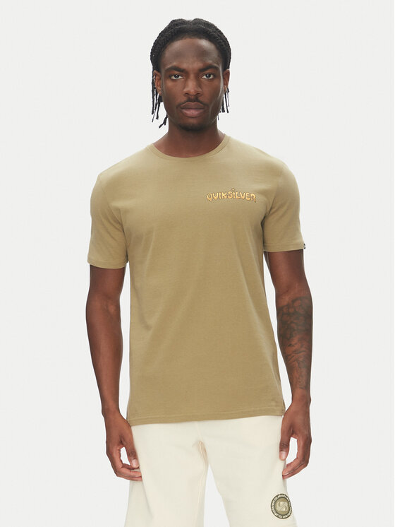 Quiksilver Quiksilver Футболка Ev Disconnect Effects EQYZT08049 Хакі Regular Fit