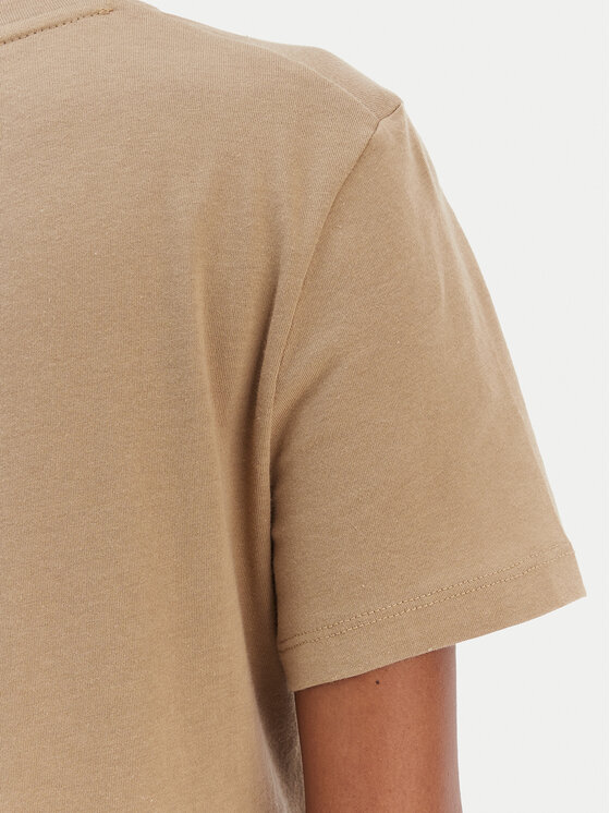 Tommy Hilfiger Tommy Hilfiger Camiseta Logo WW0WW40276 Beis Regular Fit