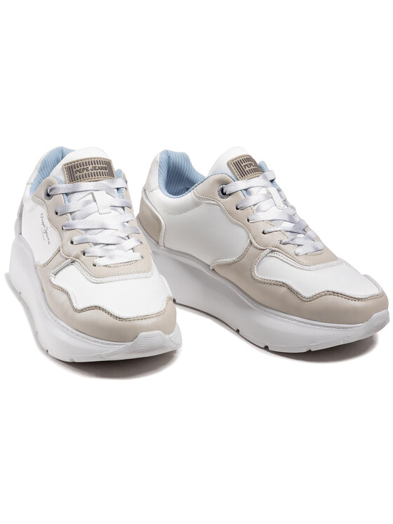 Pepe Jeans Laisvalaikio batai Pepe Jeans Peckam Block PLS31128 Balta