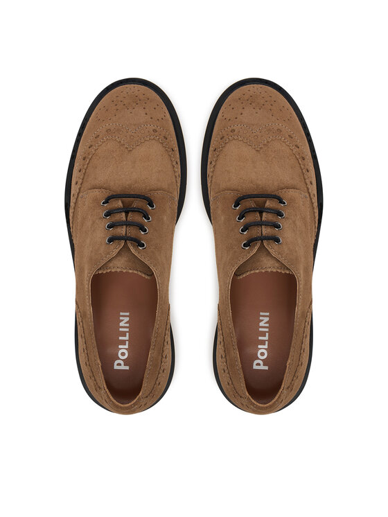 Pollini Оксфорди Pollini SA10273G1NTF0135 Коричневий