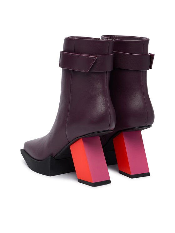 United Nude Боти United Nude Construct Bootie HI 1102499316 Бордо